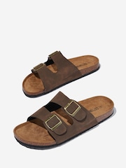 Cotton On Brown Double Buckle Sandals - Image 6 of 6