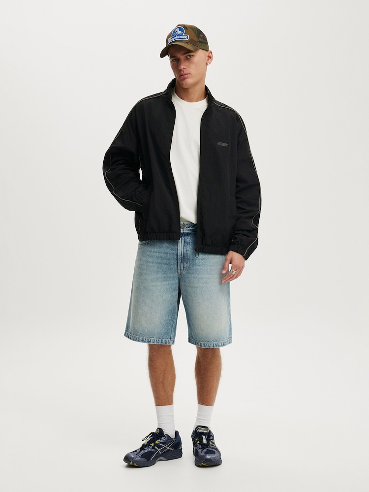 Cotton On Black Panelled Spray Jacket - Image 2 of 4 Cotton On Black Panelled Spray Jacket - Image 2 of 4