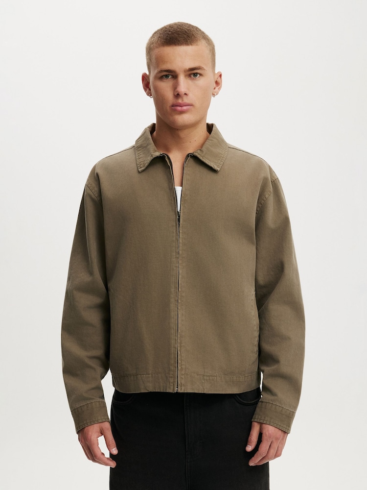 Cotton On Green Harrington Jacket - Image 1 of 4 Cotton On Green Harrington Jacket - Image 1 of 4