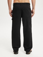 Cotton On Black Baggy Worker Trousers - Image 2 of 6