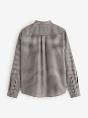 Ruskea/Valkoinen Teksturoitu Ruutu - Cotton On Luca Pitkä hiha paita - Kuva 2 / 4