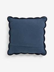 Laura Ashley Navy Brady Scallop Cushion - Image 5 of 5