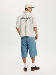 Cotton On Blue Super Baggy Jort Shorts - Image 3 of 7
