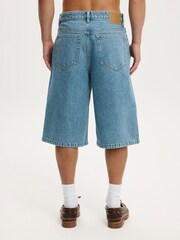 Cotton On Blue Super Baggy Jort Shorts - Image 5 of 7