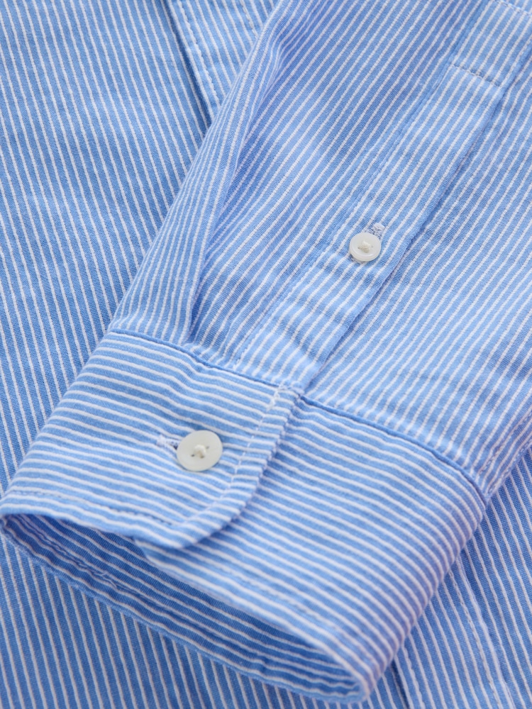 Cotton On Blue Luca Long Sleeve Shirt - Image 5 of 5