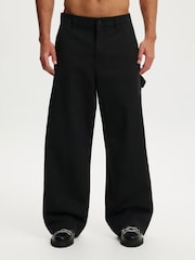 黑色 - Cotton On Super Baggy Worker Trousers - 圖片 1/9