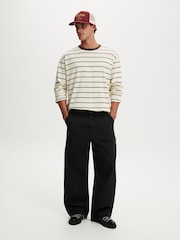 黑色 - Cotton On Super Baggy Worker Trousers - 圖片 3/9