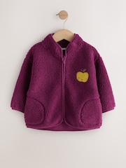Purple Zip Through Fleece (3mths-7yrs) - Image 1 of 5