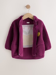 Purple Zip Through Fleece (3mths-7yrs) - Image 2 of 5
