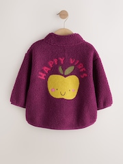 Purple Zip Through Fleece (3mths-7yrs) - Image 3 of 5