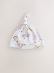 Lilac Fairy Mouse Tie Top Baby Hat 3 Pack (0-12mths) - Image 2 of 6
