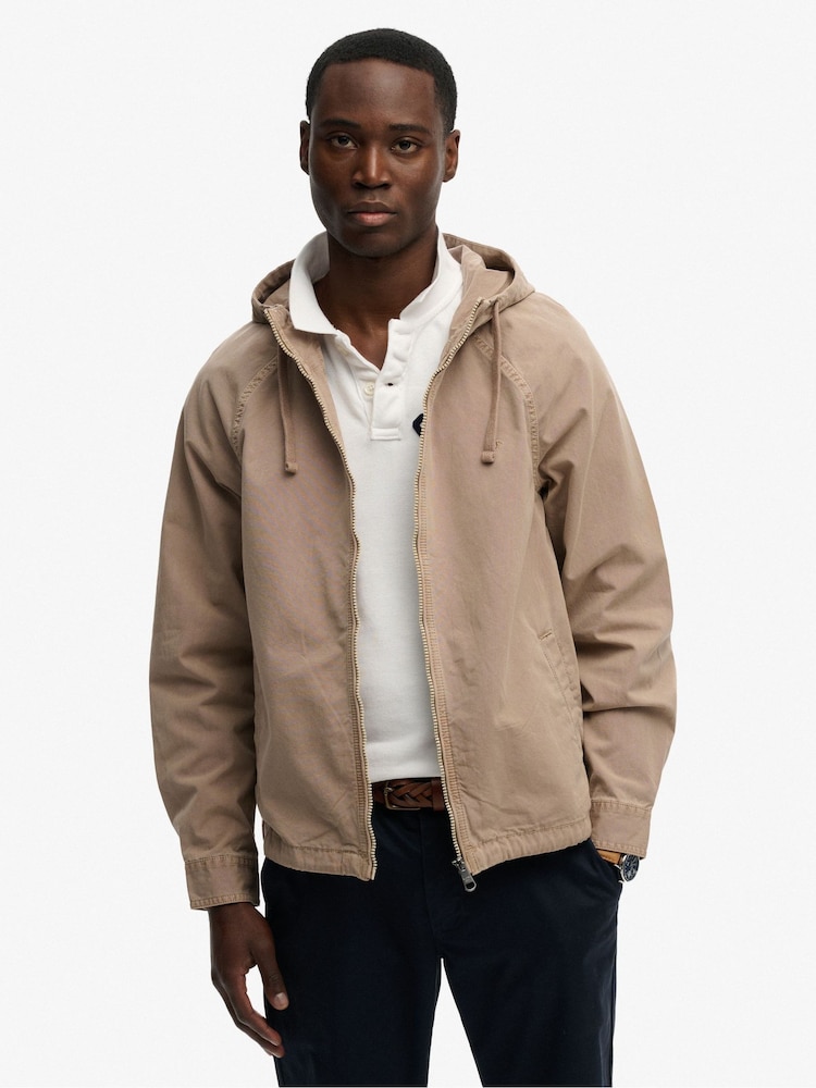 Superdry Hooded Washed Twill Jacket - صورة 1 من 8