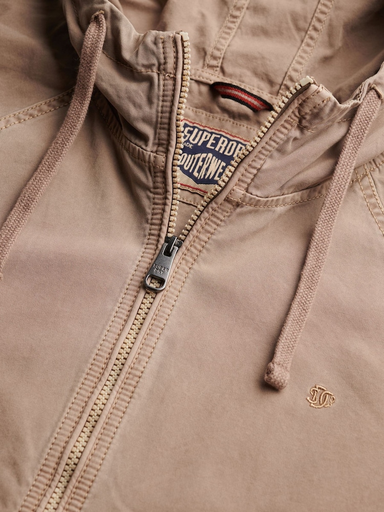 Superdry Hooded Washed Twill Jacket - صورة 8 من 8