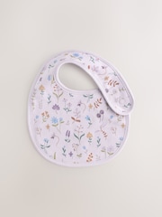 Lilac Fairy Mouse Baby Bibs 5 Pack - Image 4 of 8