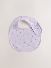 Lilac Fairy Mouse Baby Bibs 5 Pack - Image 6 of 8