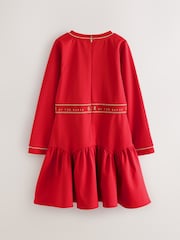 Baker by Ted Baker Red Peplum Hem Ponte Dress - Image 5 of 10