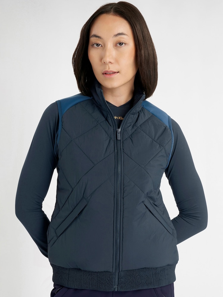 Calvin Klein Golf Blue Eliora Hybrid Gilet - Image 1 of 10