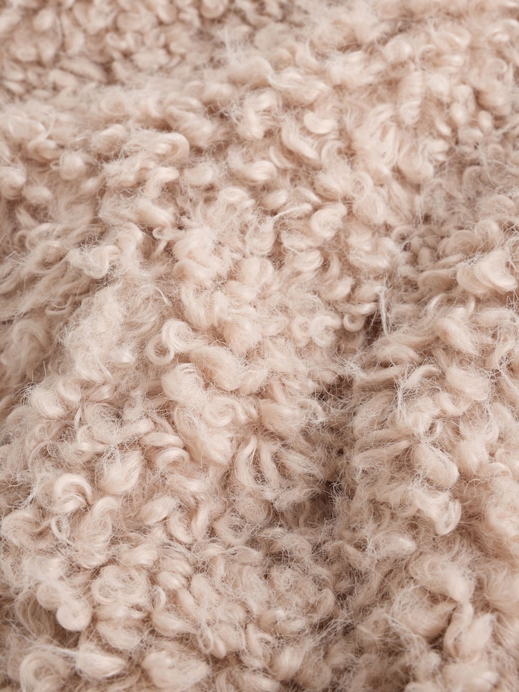 Neutro - Faux Fur Curly Zip Through Jacket - Imagen 10 de 10