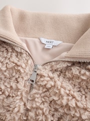 Neutro - Faux Fur Curly Zip Through Jacket - Imagen 8 de 10