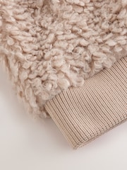 Neutro - Faux Fur Curly Zip Through Jacket - Imagen 9 de 10