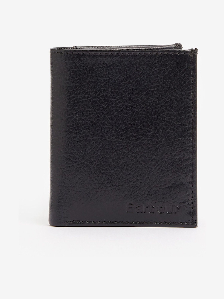 Barbour Black Colwell Billfold Leather Wallet - Image 1 of 4