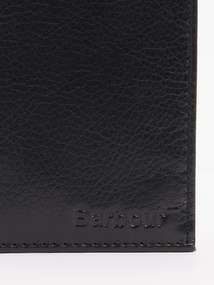 Barbour Black Colwell Billfold Leather Wallet - Image 4 of 4