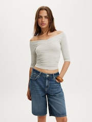 Cotton On Blue Baggy Denim Shorts - Image 1 of 1