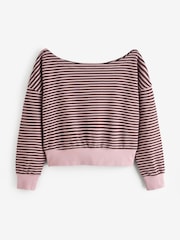 Cotton On Pink Relaxed Off Shoulder Jumper - Image 6 of 6