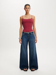 Cotton On Blue Low Rise Wide Jeans - Image 6 of 6