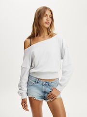 Cotton On Relaxed Off Shoulder Jumper - Imaginea 1 din 5