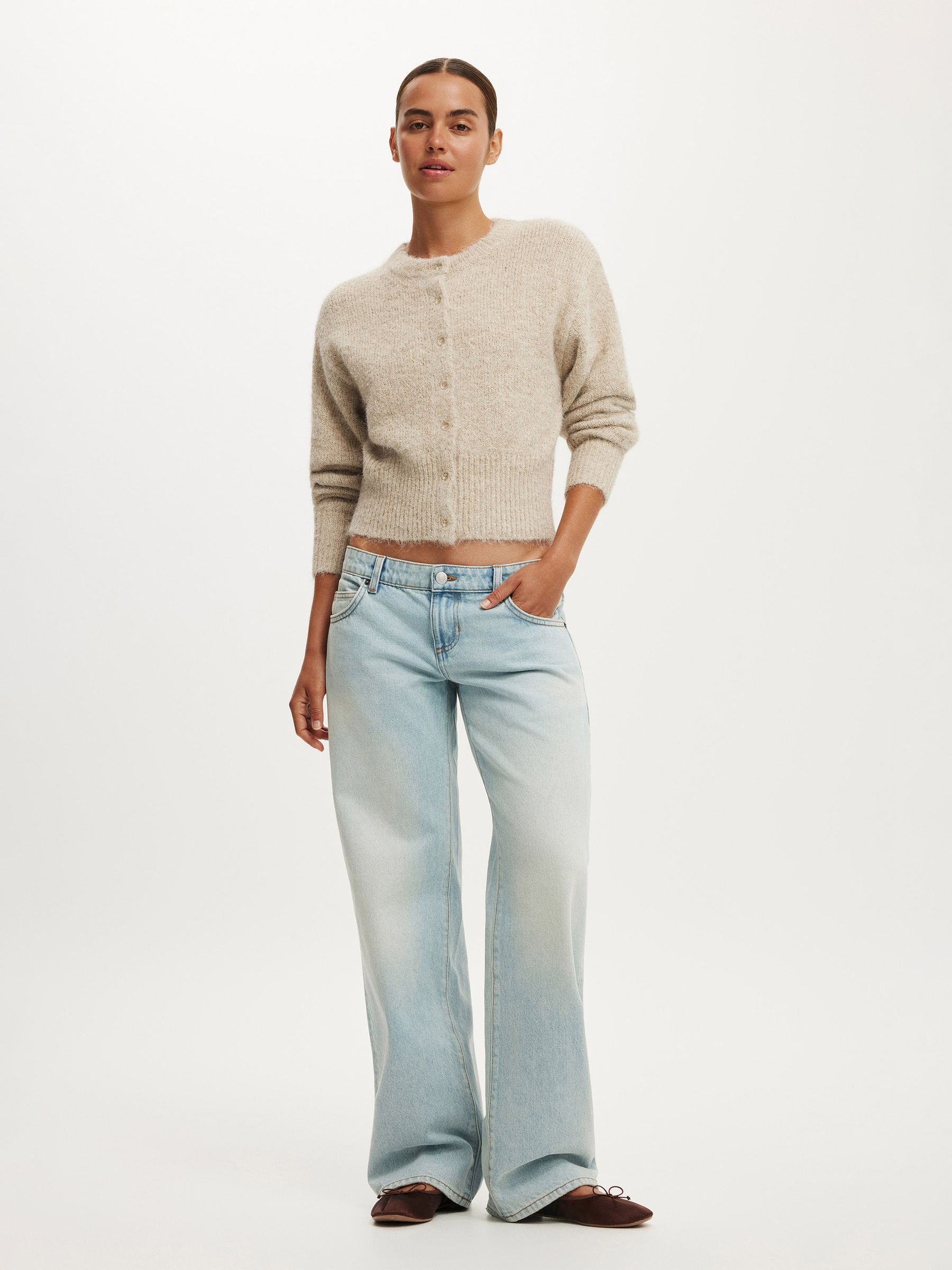 Buy Cotton On Natural Luxe Dreamy Crew Neck Cardigan from Next