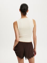 Cotton On Brown Estelle Lace Shorts - Image 2 of 6