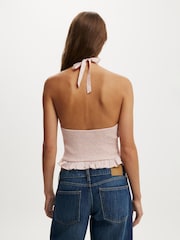 Cotton On Pink Indigo Halter Top - Image 2 of 4