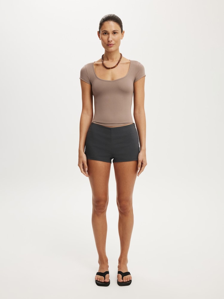 Cotton On Brown Hold Me Short Sleeve T-Shirt - Image 5 of 5