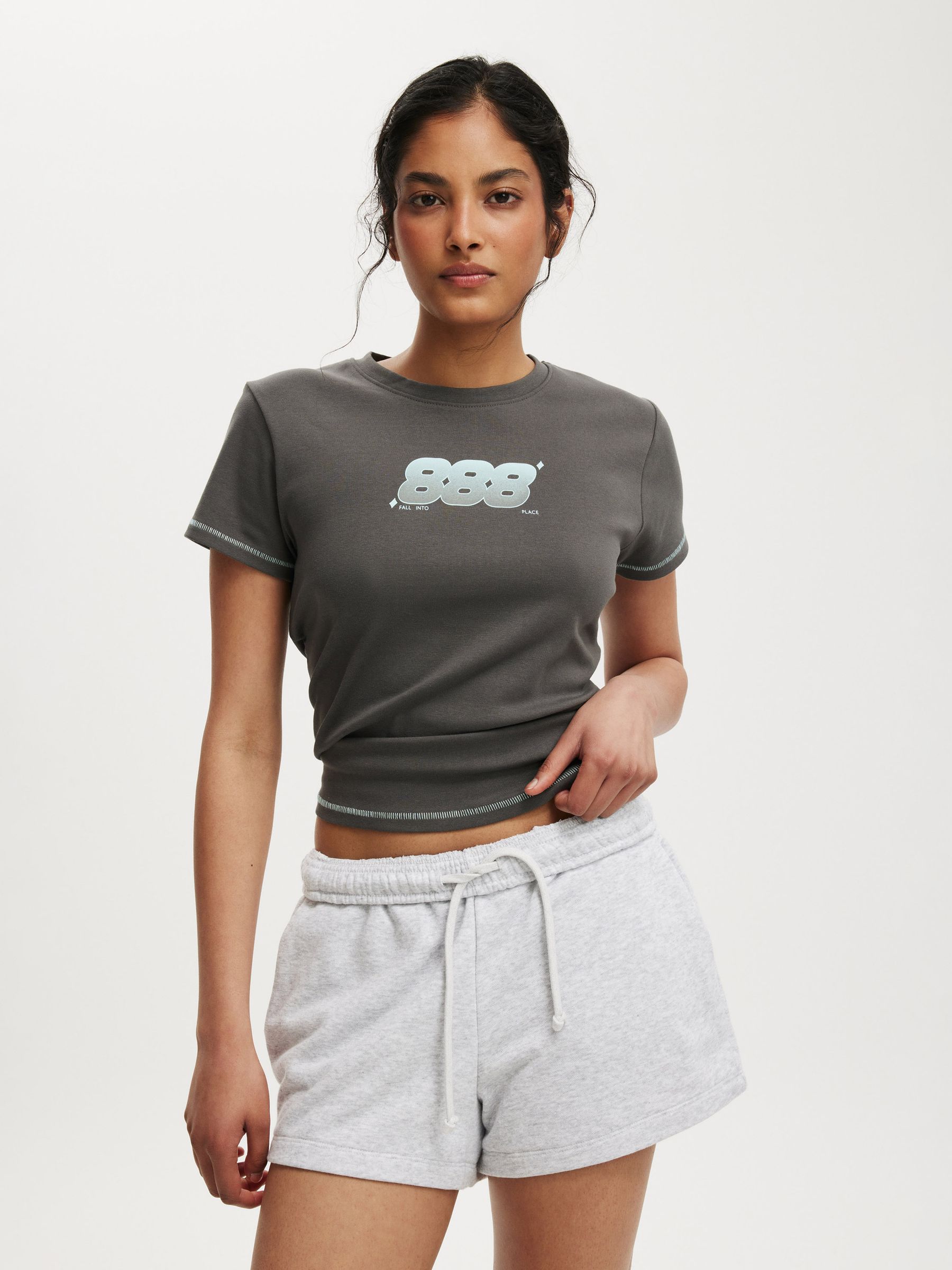 Cotton On Grey Fleece Sweat Shorts