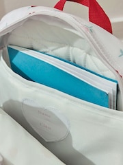 Personalised Heart Pocket Flower Medium Backpack by My 1st Years - Image 3 of 4