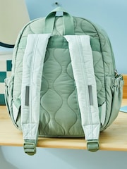 Personalised Colour Block Quilted Medium Backpack by My 1st Years - Image 2 of 4