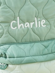 Personalised Colour Block Quilted Medium Backpack by My 1st Years - Image 3 of 4