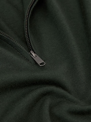 Reiss Dark Green Blackhall Merino Wool Half-Zip Funnel-Neck Jumper - Image 6 of 6