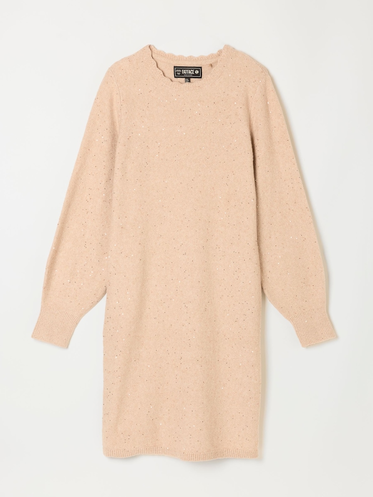 FatFace Skylar Cream Petite Knitted Dress - Image 6 of 6 FatFace Skylar Cream Petite Knitted Dress - Image 6 of 6