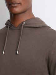 Sweat à capuche avec cordon de serrage en laine mérinos Reiss Holland - Image 3 de 6