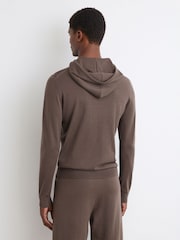 Sweat à capuche avec cordon de serrage en laine mérinos Reiss Holland - Image 4 de 6