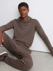 Sweat à capuche avec cordon de serrage en laine mérinos Reiss Holland - Image 5 de 6