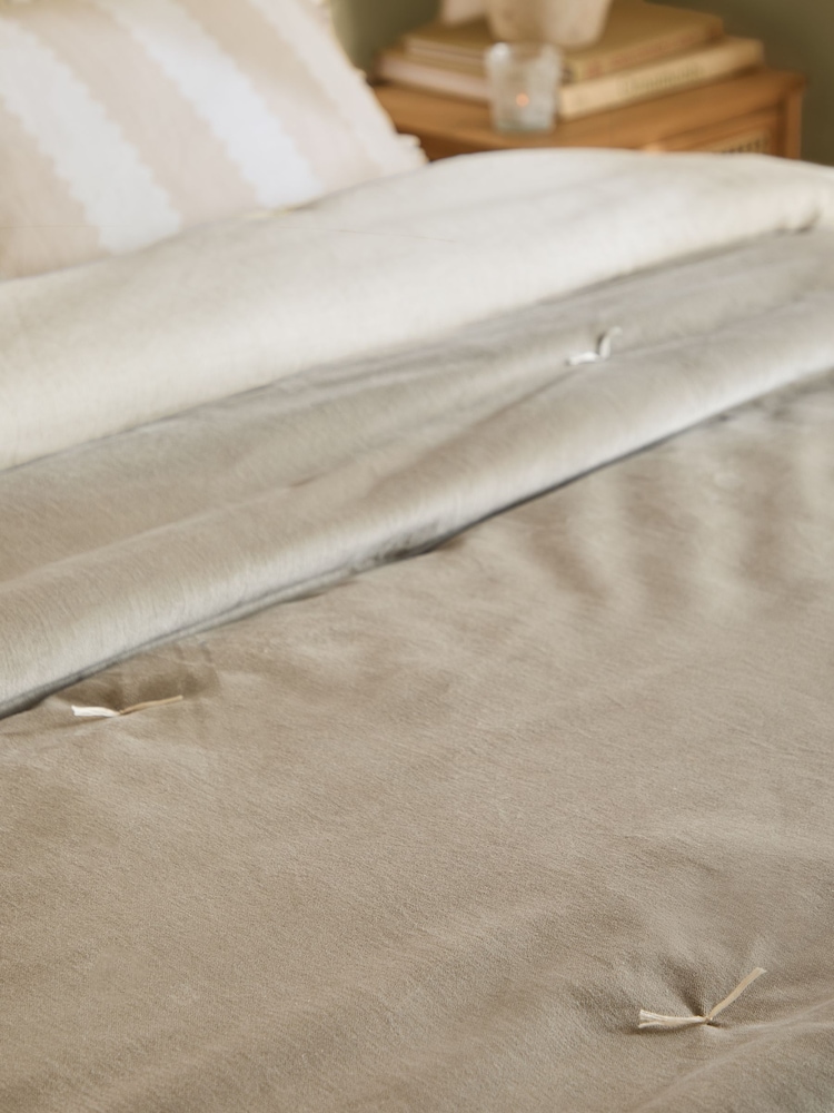 Wylder Natural Edie Cotton Velvet Bedspread - Image 2 of 5