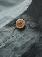 Bedfolk Sea Relaxed Cotton Duvet Cover - Image 2 of 4