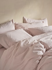 Bedfolk Rose Relaxed Cotton Deep Fitted Sheet - Image 4 of 4