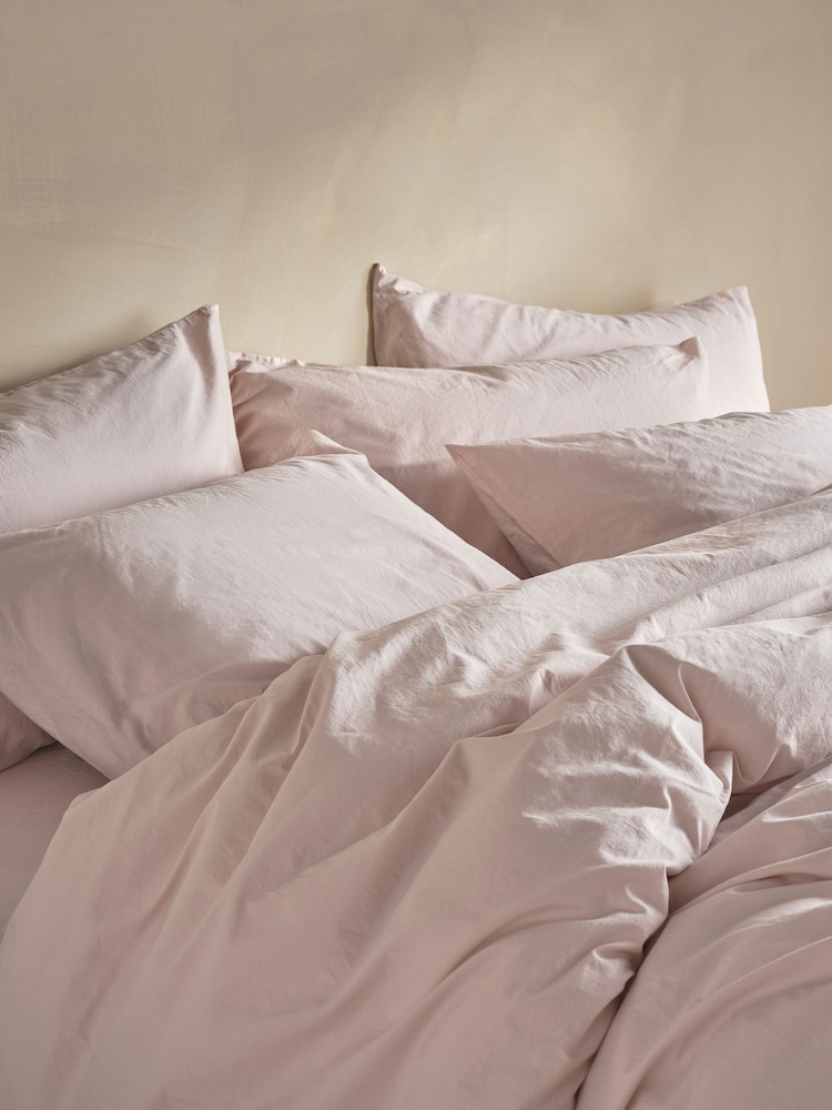 Bedfolk Rose Relaxed Cotton Deep Fitted Sheet - Image 4 of 4