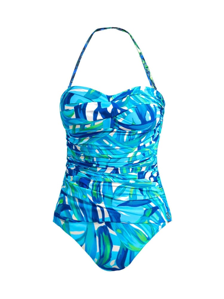Seaspray Blue Lucia Twist-Bust Bandeau Swimsuit - Image 7 of 7