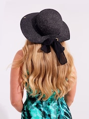 Seaspray Black Juliet Metallic Sun Hat - Image 3 of 7