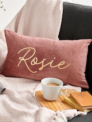 Personalised Velvet Cushion by No Ordinary Gift - Image 1 of 2